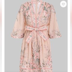 Zimmermann moonshine plunge mini dress size 1